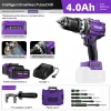 Drill with 2 pcs 4AH Batteries and 1 pcs charger