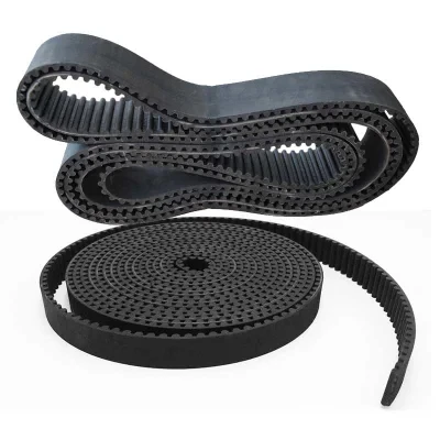 Open End Rubber or PU Industrial Belt Transmission Double Sided Toothed Synchronous Belt Pulley Timing Belts