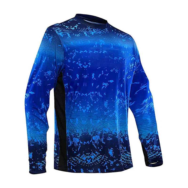 Source Wholesale Long Sleeve Sublimation Print Bass Fishing Jersey