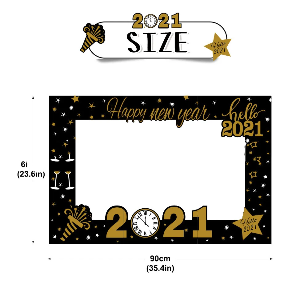 Новогодний баннер, реквизит для вечеринки, украшения для новогодней вечеринки 2021, реквизит для фотобудки