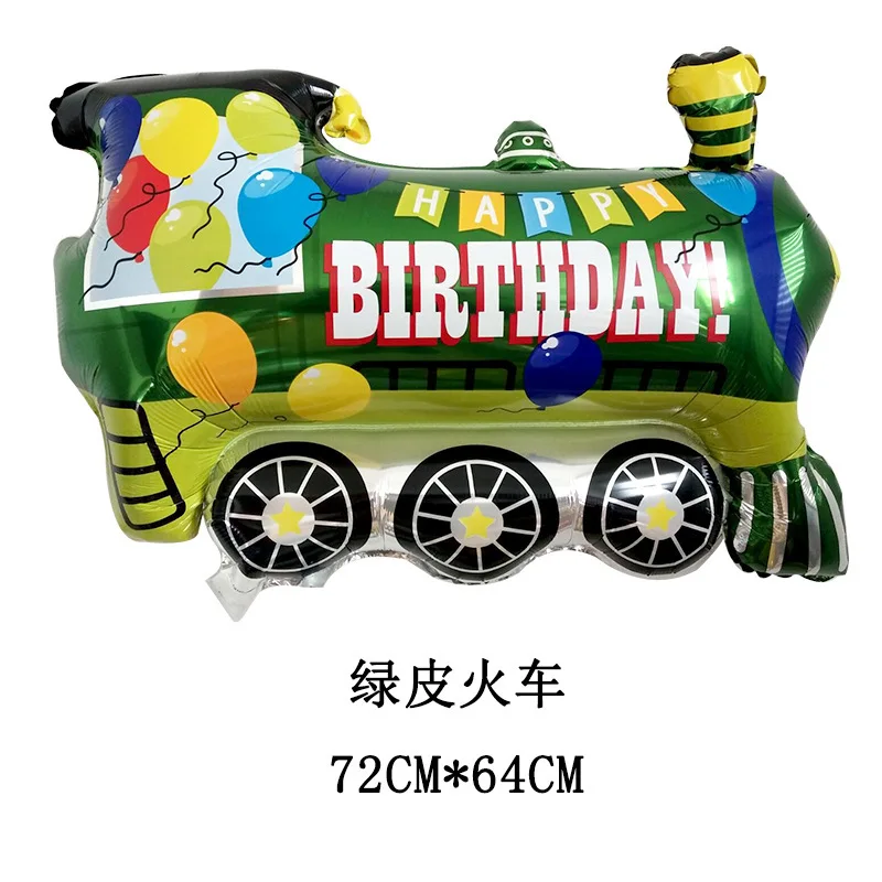 Ballons D Anniversaire En Film Aluminium Pour Decoration De Fete D Anniversaire En Forme De Train Vente En Gros Avec Camion De Police Voiture Pour Bebe Buy Genie De Camion Voiture De Police Train Ballon Bebe De Voiture Partie Garcon