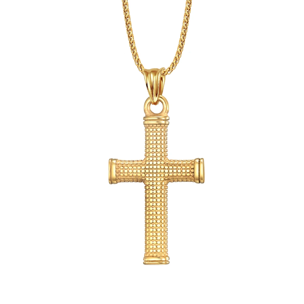 Youth Trendy Religious Jewelry Gold Plated Solid Casting Stainless