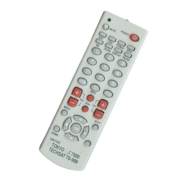 Hostrong Factory OEM ODM TOKYOSAT Remote Control Suitable for Smart TV Box Set Top Box STB 7500 TS-500/600 USB Support Custom