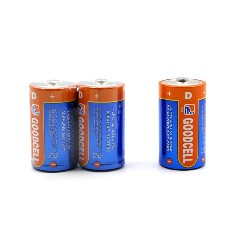 Wholesaled cell lr20 1.5v d alkaline batteries