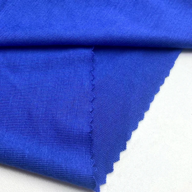 Мягкое качество 95% искусственный шелк 5% спандекс вязаная однотонная трикотажная ткань из вискозы 210GSM для домашней одежды