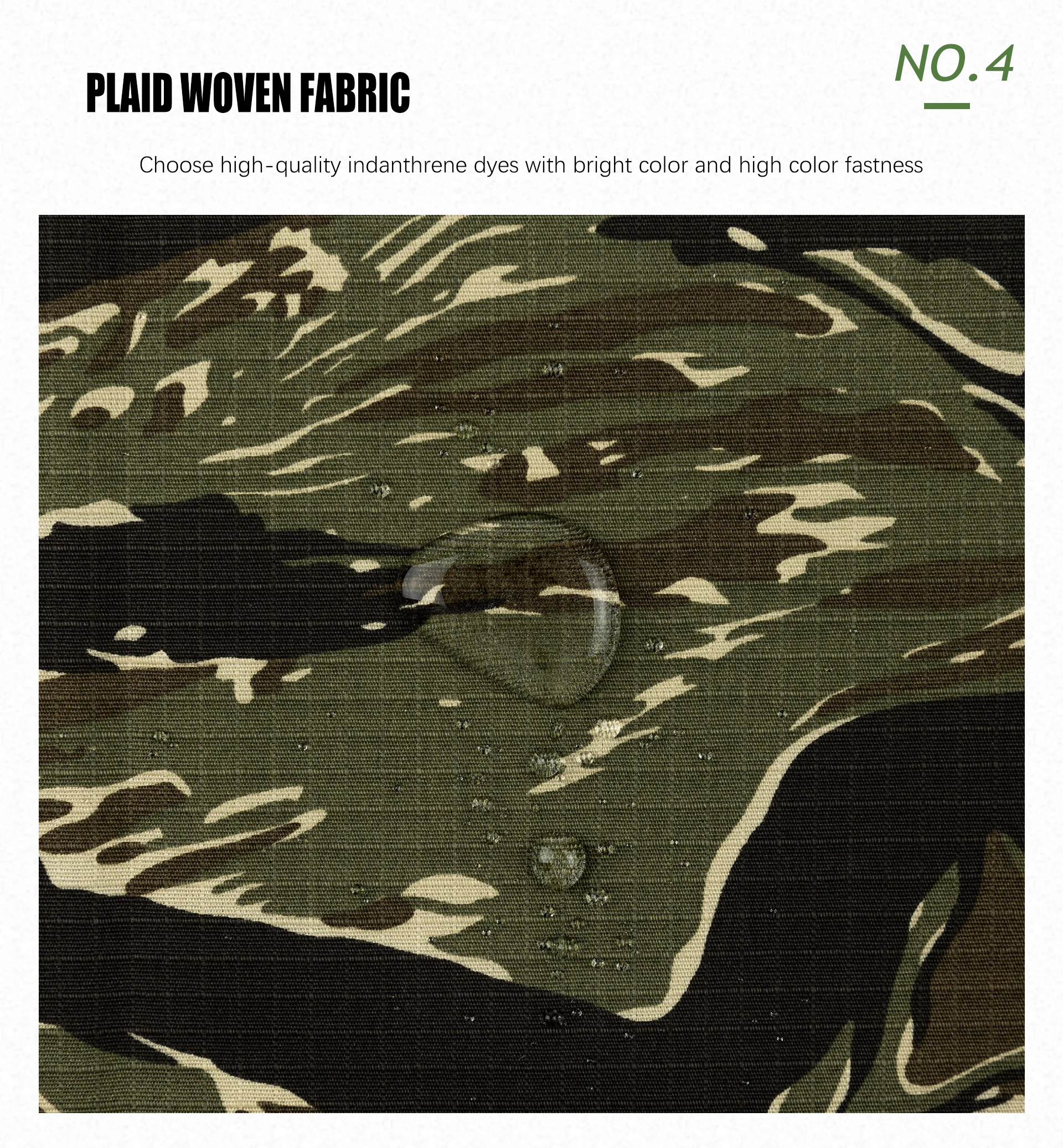 RTS TC 65/35 Camouflage Ripstop Fabric - Durable & Waterproof