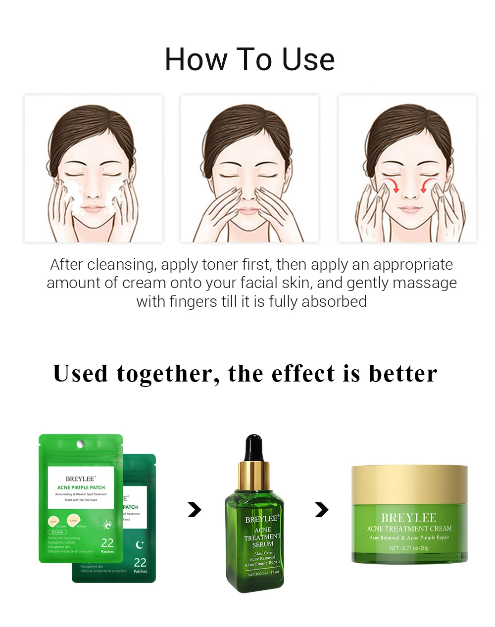 BREYLEE Private Label Tea Tree Oil Dark Spot Removing Acne Pimple Skin Repair Face Cream manufacture