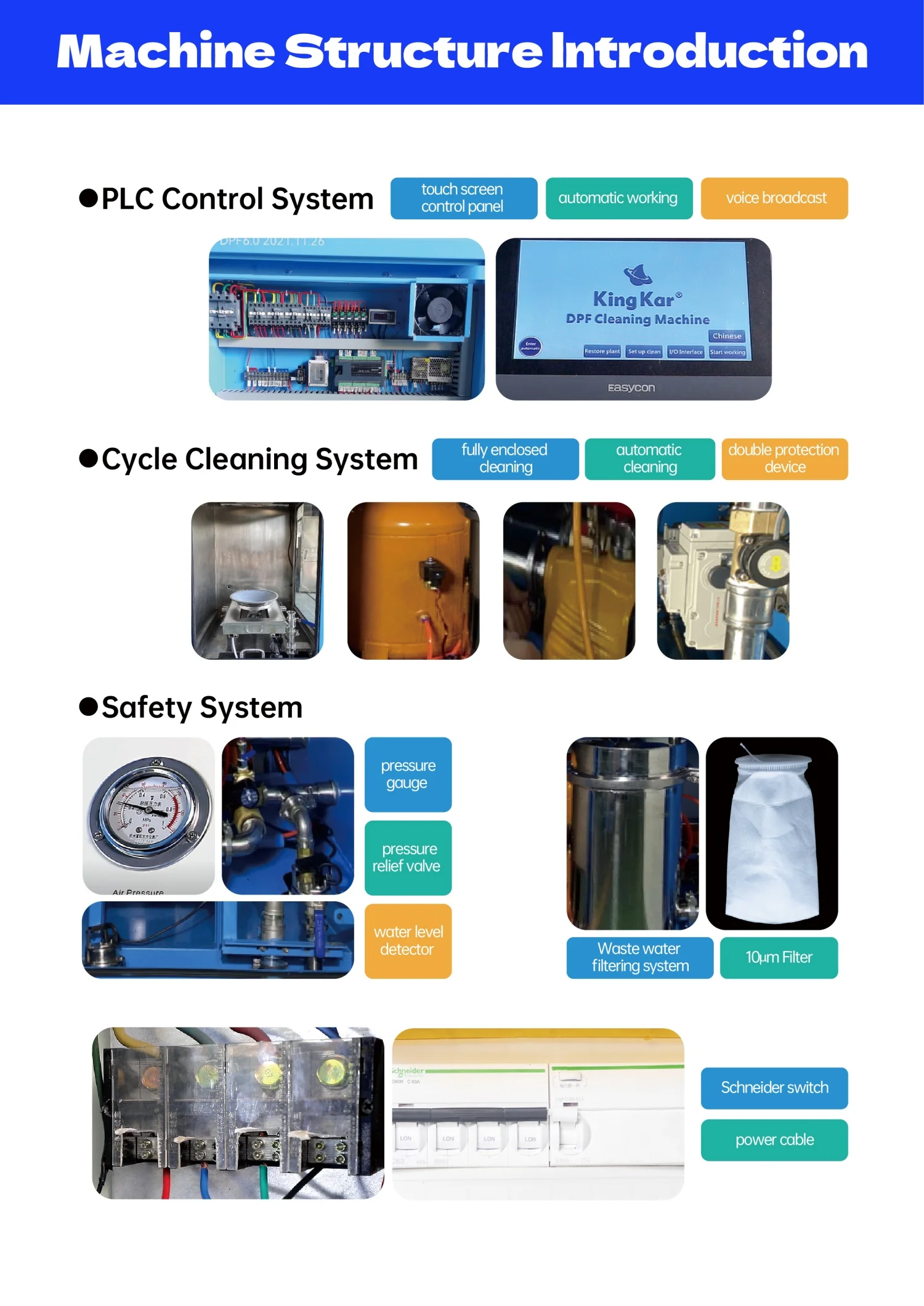 Kingkar Truck Limpiador Car Scr Doc Fap Dpf Egr Cleaner Machine 100