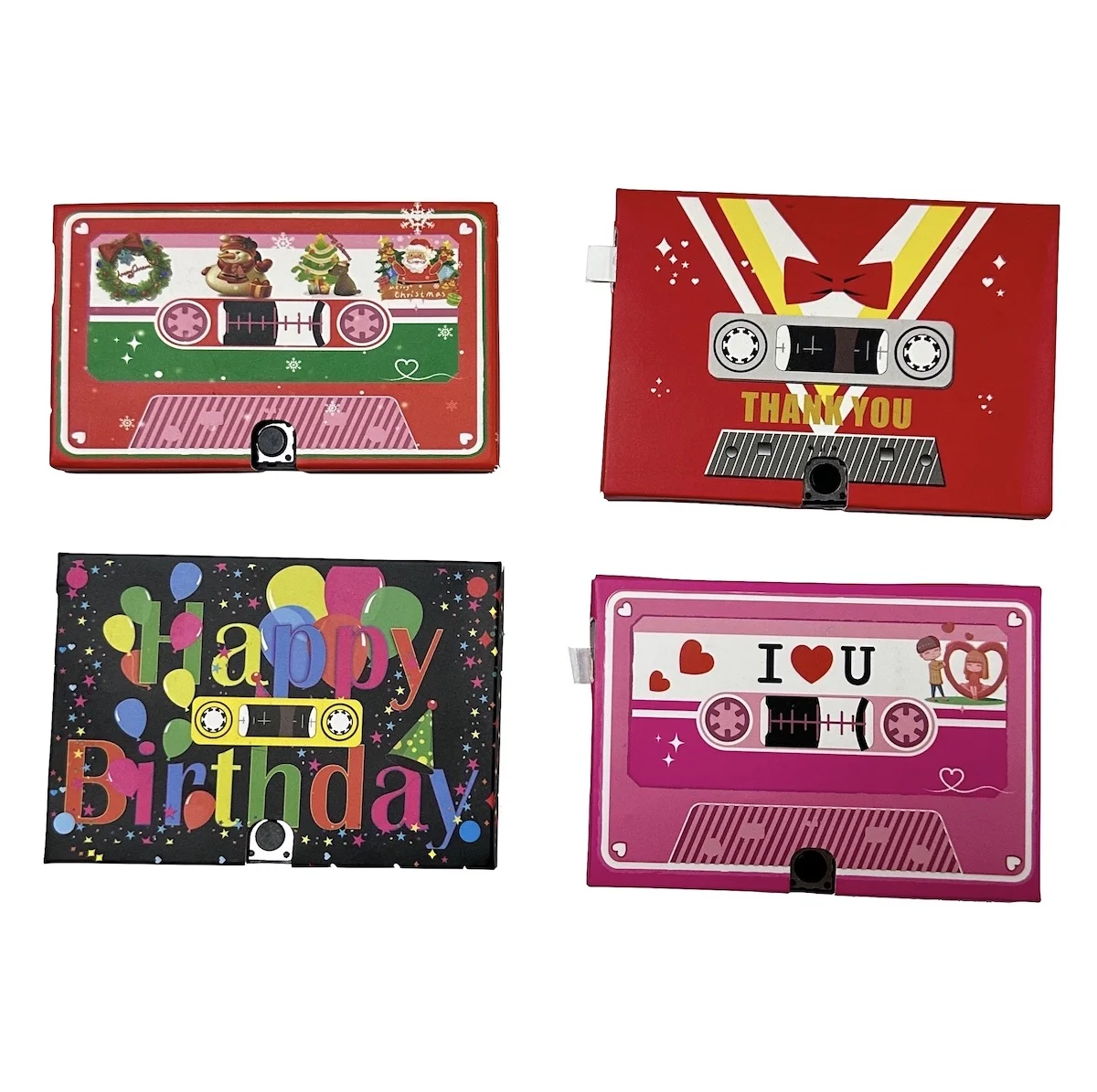 Smart media Cassette Tape Shaped Voice Recording Thank You Greeting Cards new product ideas 2023 Voice Recorder gift card