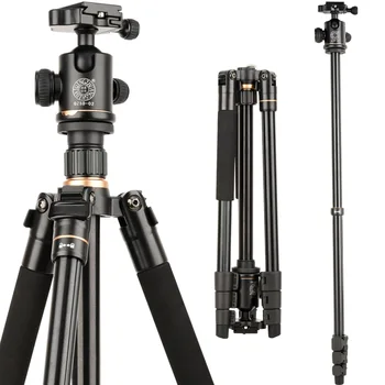 Q520 &146cm camera tripod & professional tripod stand with Q02 ball head & aluminum portable tripied for video camera