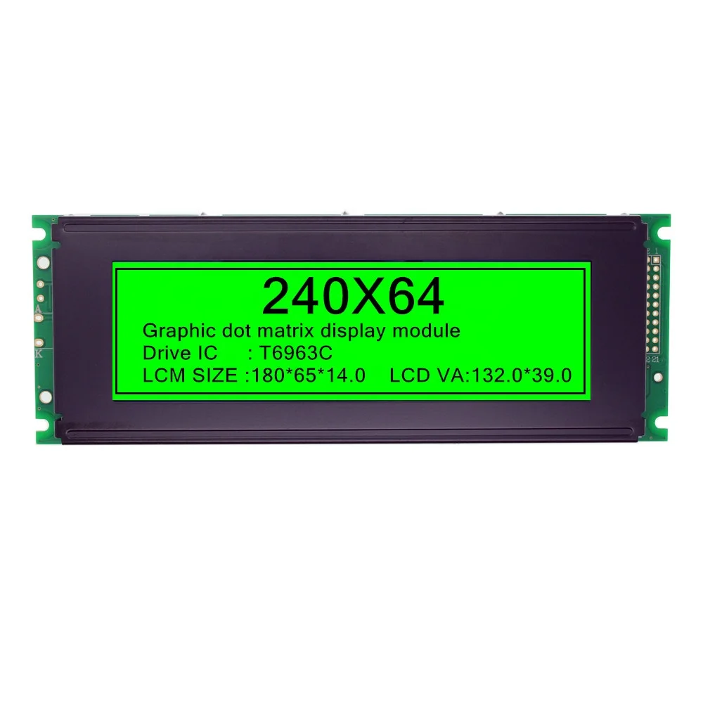 240x64 T6963C graphics lcd display module color screen display module