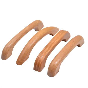 Fashion Furniture Door Handle Cabinet Drawer Knob Kitchen Furniture Cabinet Wooden Handle Modern Wood Handle OEM/ODM