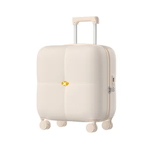 New Design Luggage With Aluminum Frame Portable Business Boarding Luggage Simple Travel Case
