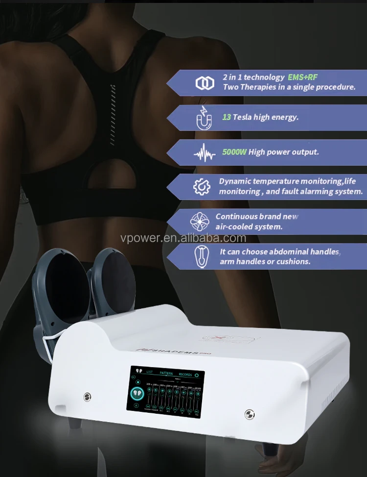 Dermasha 2024 Portable Ems Muscle Stimulator Body Sculpting Machine Rf