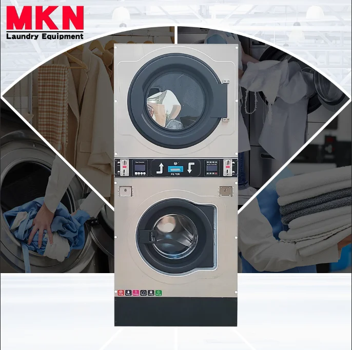 Two in One Unit Laundromat Washer and Dryer Coin Operated Coin Washing for Sale Philippines