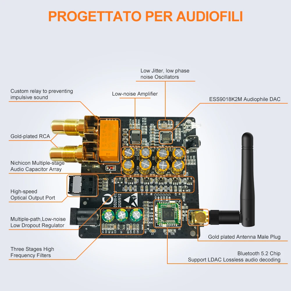 1Mii DS200Proホームステレオストリーミング音楽受信機デスクトップDAC