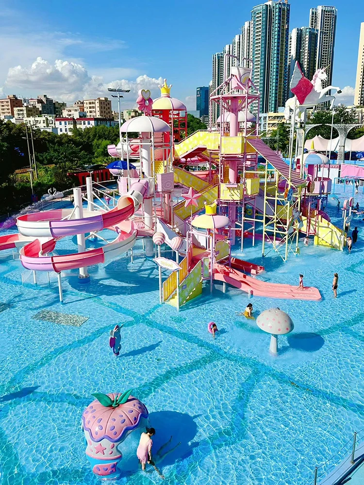 Aqua Spray Slide Equipment Commercial Fiberglass Water Park Pool Slides ...