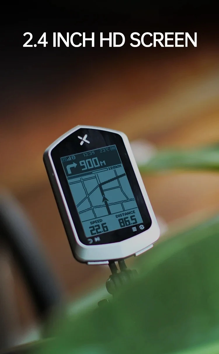 Xoss Nav+ Wireless Gps Bike Computer With 2.4'' Hd Screen