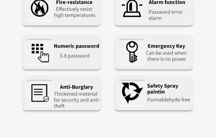 CEQSAFE American High Security Electric Digital Lock Home Fireproof Safe Box manufacture