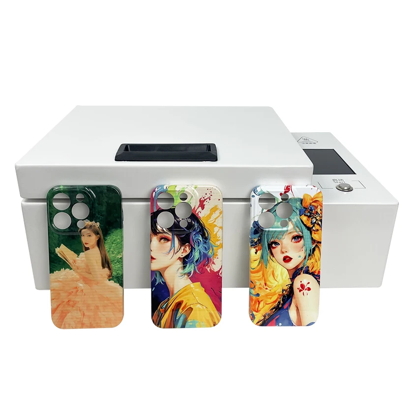 Daqin 3D Sublimation Phone Case Mold 2 in 1 Mobile Cover New Manual Grade Flatbed Thermal Printer Machine