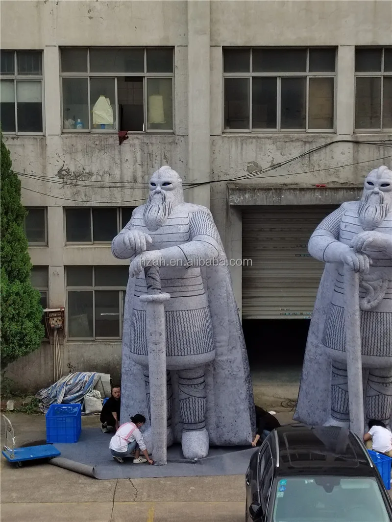 Giant Stone Statue Inflatable Soldier Model for Outdoor Advertising
