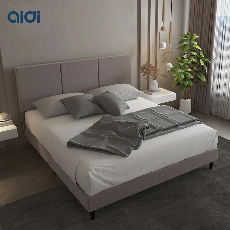 木製シングルベッドフレーム スラット構造 コアラマットレス シングル