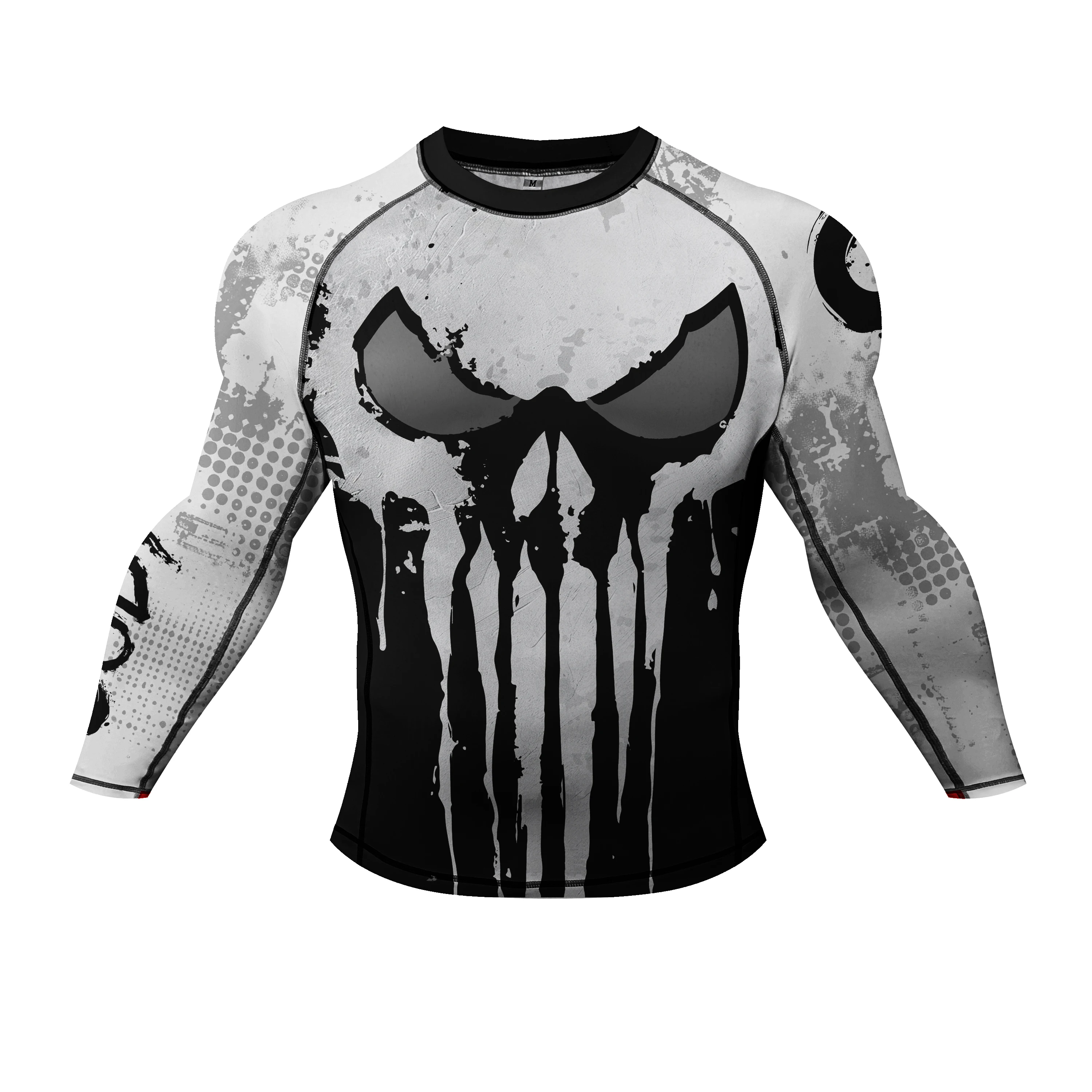 Cody Lundin MMA Rash Guard BJJ T Shirt 3D Printed Design Slim Fit Knitted Fabric for Men