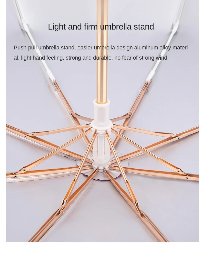 Dilee Japanese Design aluminum fiberglass frame Wood Handle Titanium Silver Coating uv cut Sunscreen Customized fold Umbrella