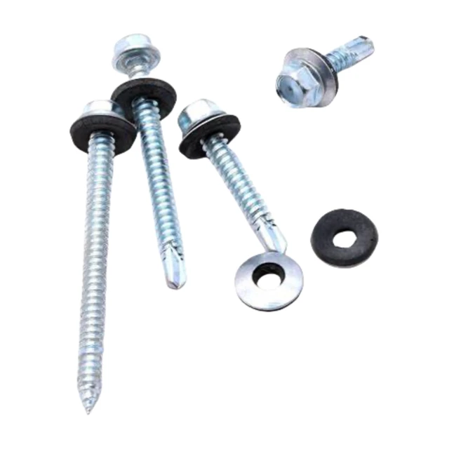 YH Galvanized Roofing Screws Self Drilling Screws Hex Head With Bonded Washer