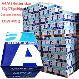 Manufacturers 70gsm 80gsm Hard A4 Copy Paper and Print Bond Paper Long Size Draft Double White Printer Office Copy A4 Paper