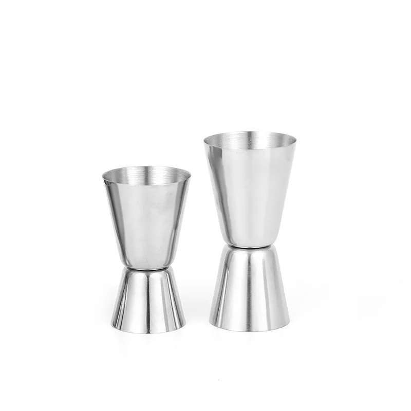 High Quality Customized Logo Double-End Stainless Steel Measuring Jigger Cup for Bar