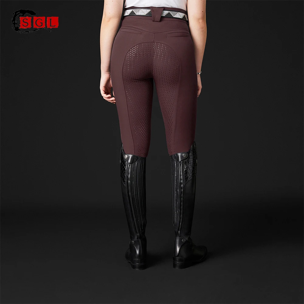 Sgl Custom Made Silicon Equestrian Breeches Factory Supply High Waist