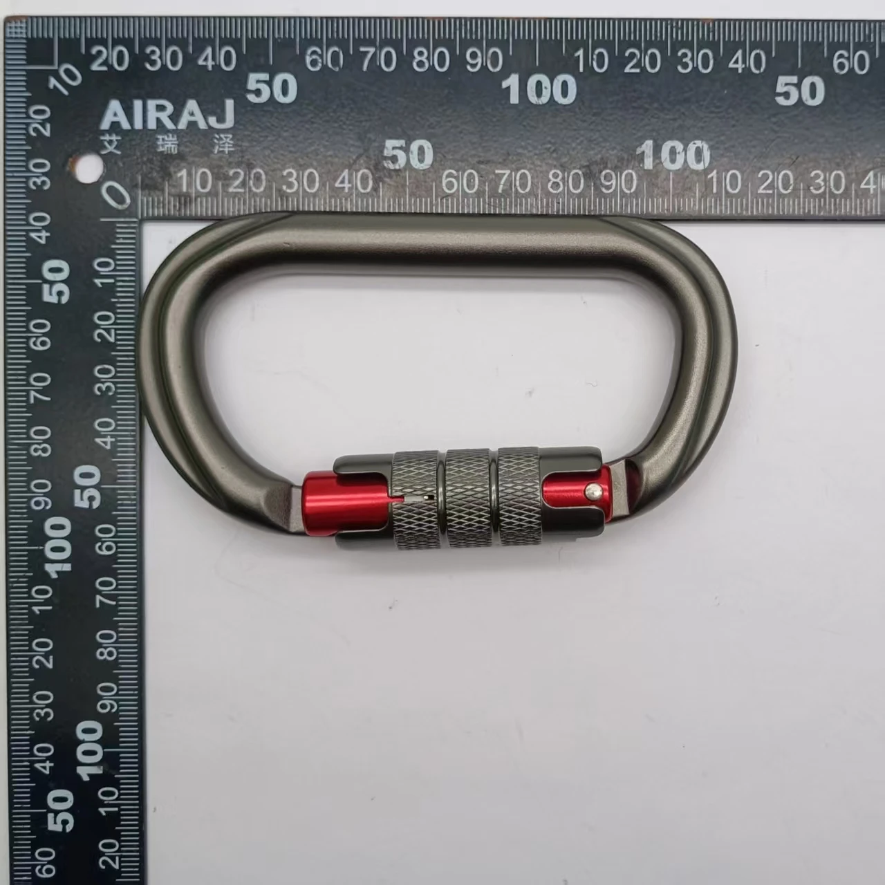 25kn Safety Hook Auto Locking D Shape Aluminum Carabiner for Climbing,Hammock,Hiking