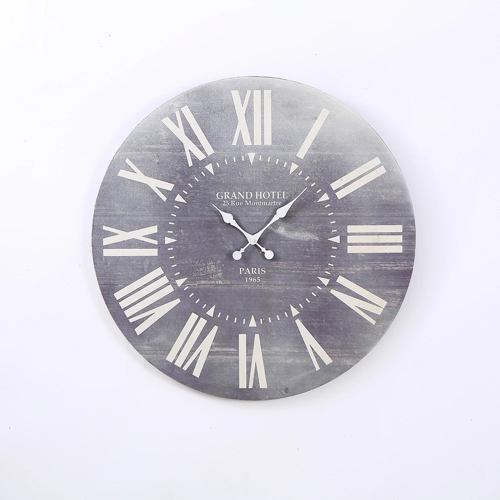 Phota Customised 23 inch round wood wall clock