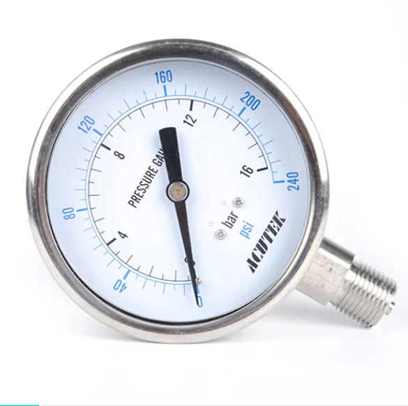 Steam pressure gauge Clearance