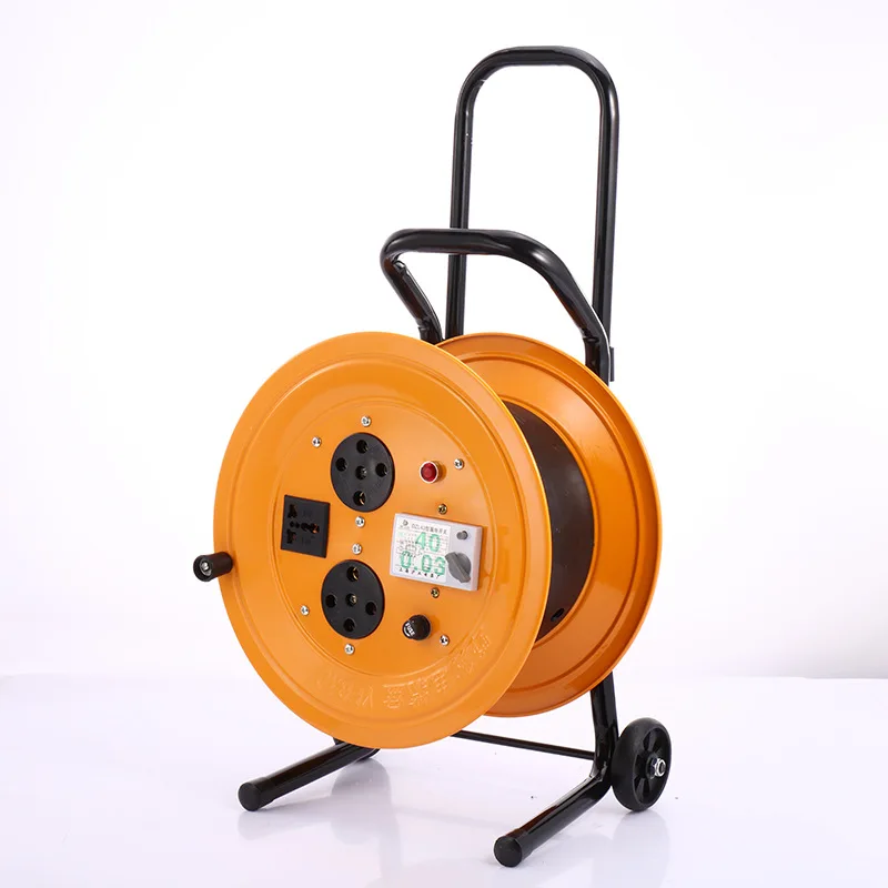 Uk Mains Cable Reel 4-outlet Extension Cord Reel 25m Max 50m-8 - Buy ...