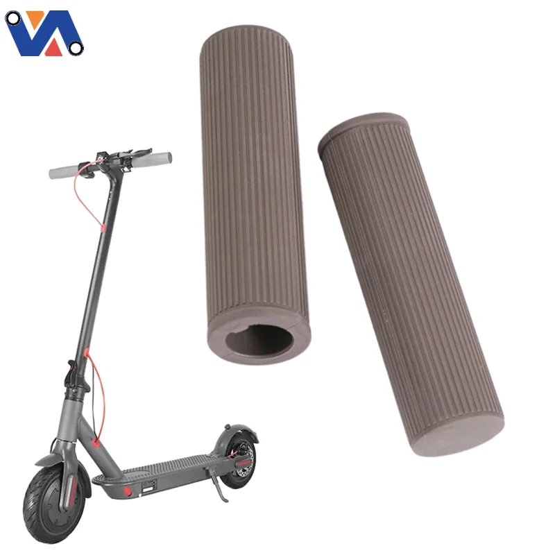 New Image Scooter Handlebar Grip for Xiaomi 4 Pro Electric Scooter Rubber Handle Bar Silicone Cover Accessories Escooter Grips
