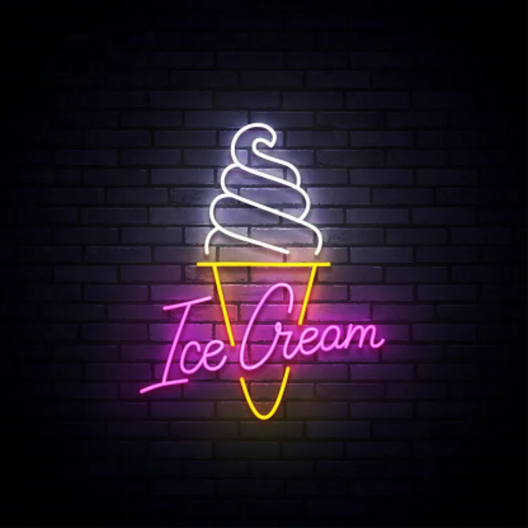 Buy Ice Cream Neon Sign Ice Cream Shop Sign Ice Cream Parlor