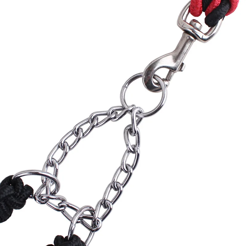 Eight Strand Round Rope Dog Walking Leads Large-Strong Dog Leashes and  Collar Sets