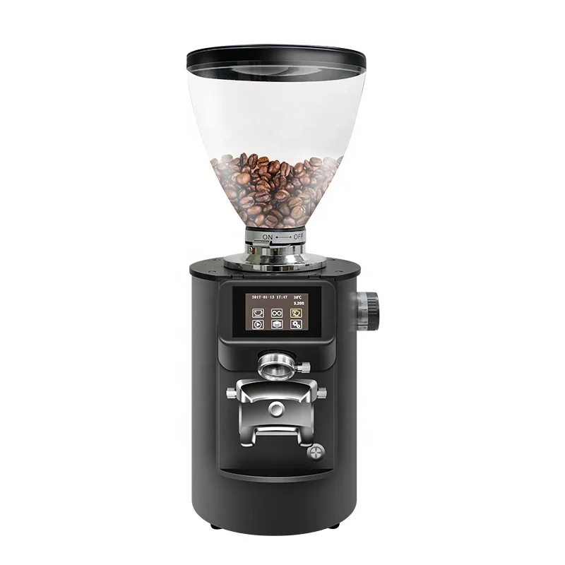 83mm Titanium Flat Burr Electric Coffee Grinder - Ideal for