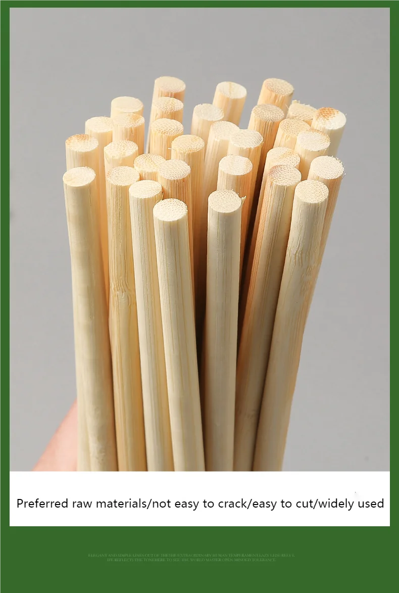 Solid Bamboo Pole 4mm Diameter 90cm Long Crafting Bamboo Strips For Diy