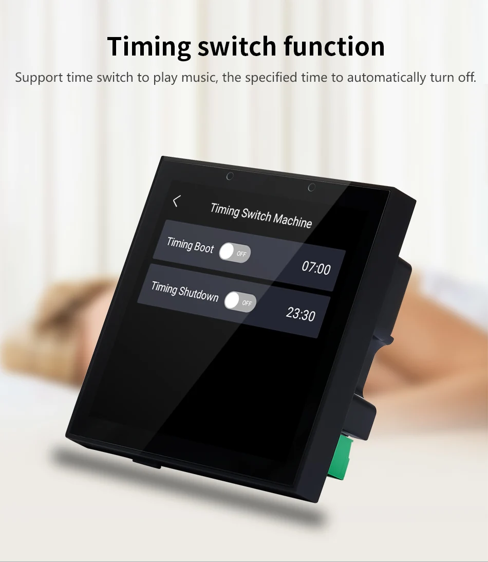 86N Eshare Remote Alexa AI Control Android 11 4*20w 4 Inch Mini Smart Home Background Music Controller Wall Mount WIFI Ampl