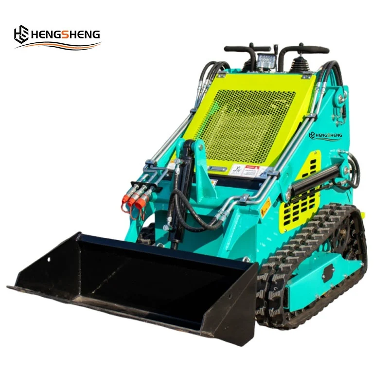CE/EU/EPA HS360W Skid Steer Loader Wheel-type Crawler-type RATO420 Gasoline Engine Multi-Functional Stable Cleaning bobcat