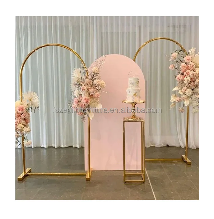 Metalen bruiloft boog frames set van 2 voor ballon achtergrond stand ceremonie & partij decor voor verjaardag baby shower verjaardag binnen en buiten evenement bloemontwerp eenvoudige montage