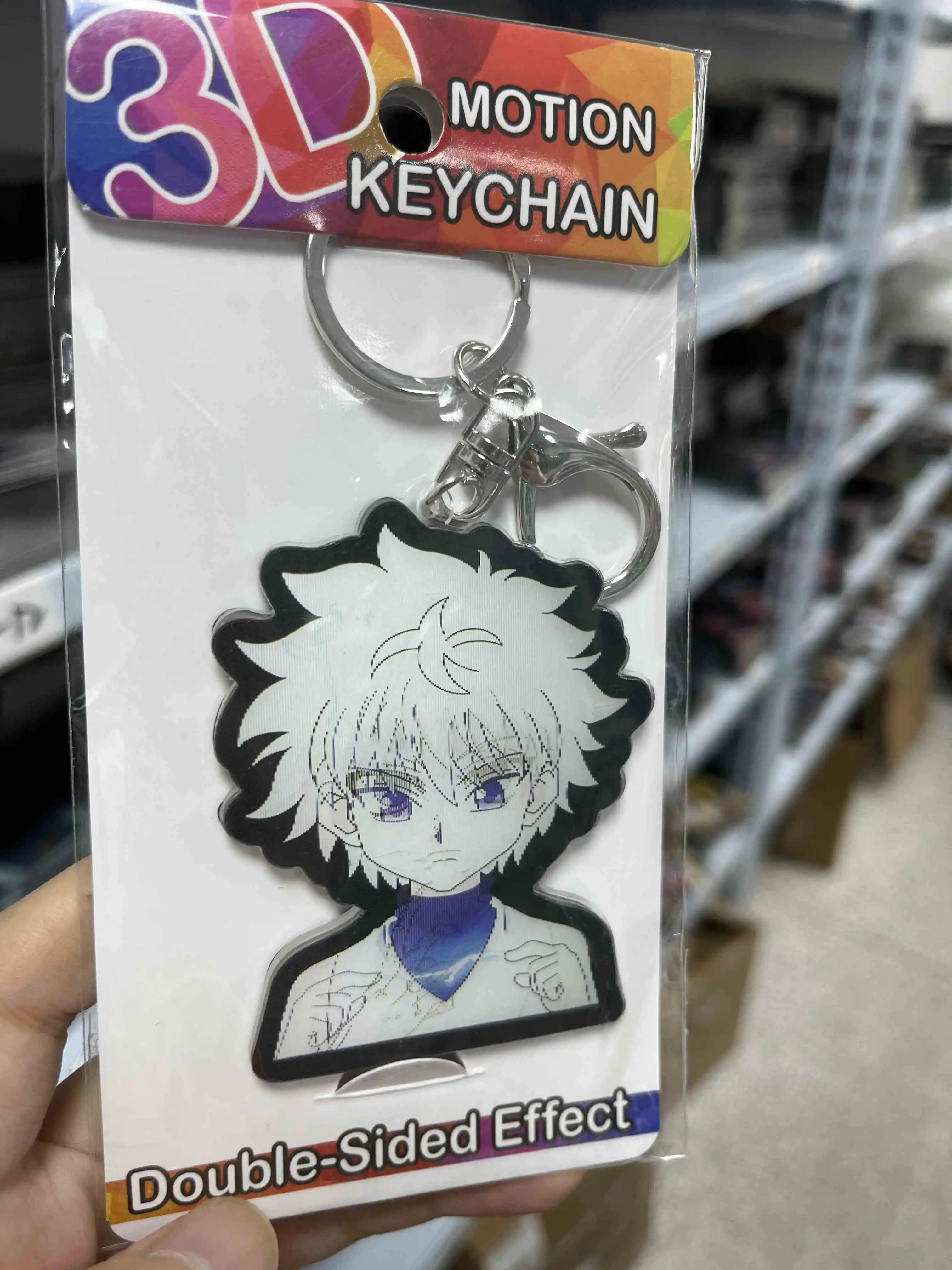 Custom 3D Motion Cartoon Keychain GON FREECSS HUNTER Lenticular Killua Zoldyck Acrylic 3D Anime Keychain for Promotional
