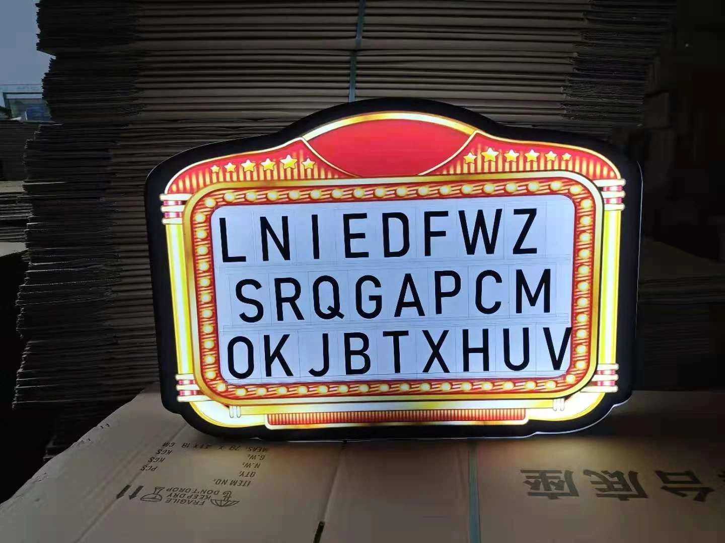Customized LED VIP LED Marquee Light Box Bar Menu Board Letter Board Party Decor Letters for Events Party Lounge Bar Night Club