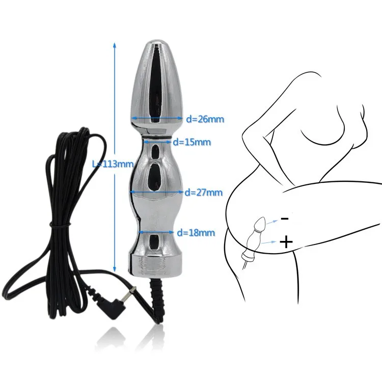 Electro Shock Anal Plug Penis Plug Cock Rings Medical Themed Toys Massage Pad Nipple Clamps for Men Electric Stimulate Sex Toys