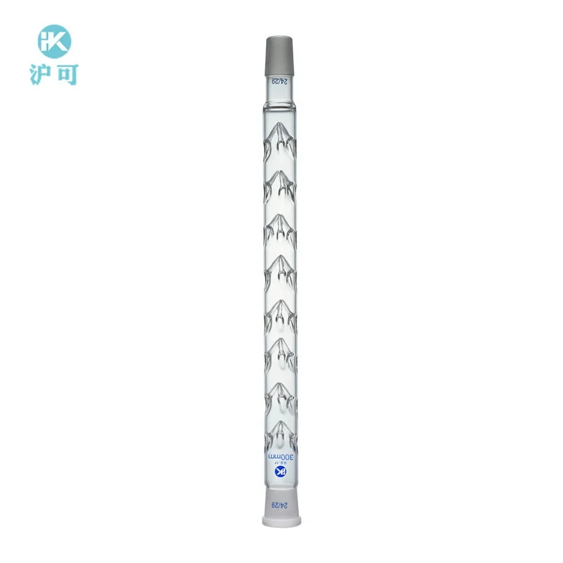Glass Vigreux Fractionating Column Distillation Column Condenser with ST Joint