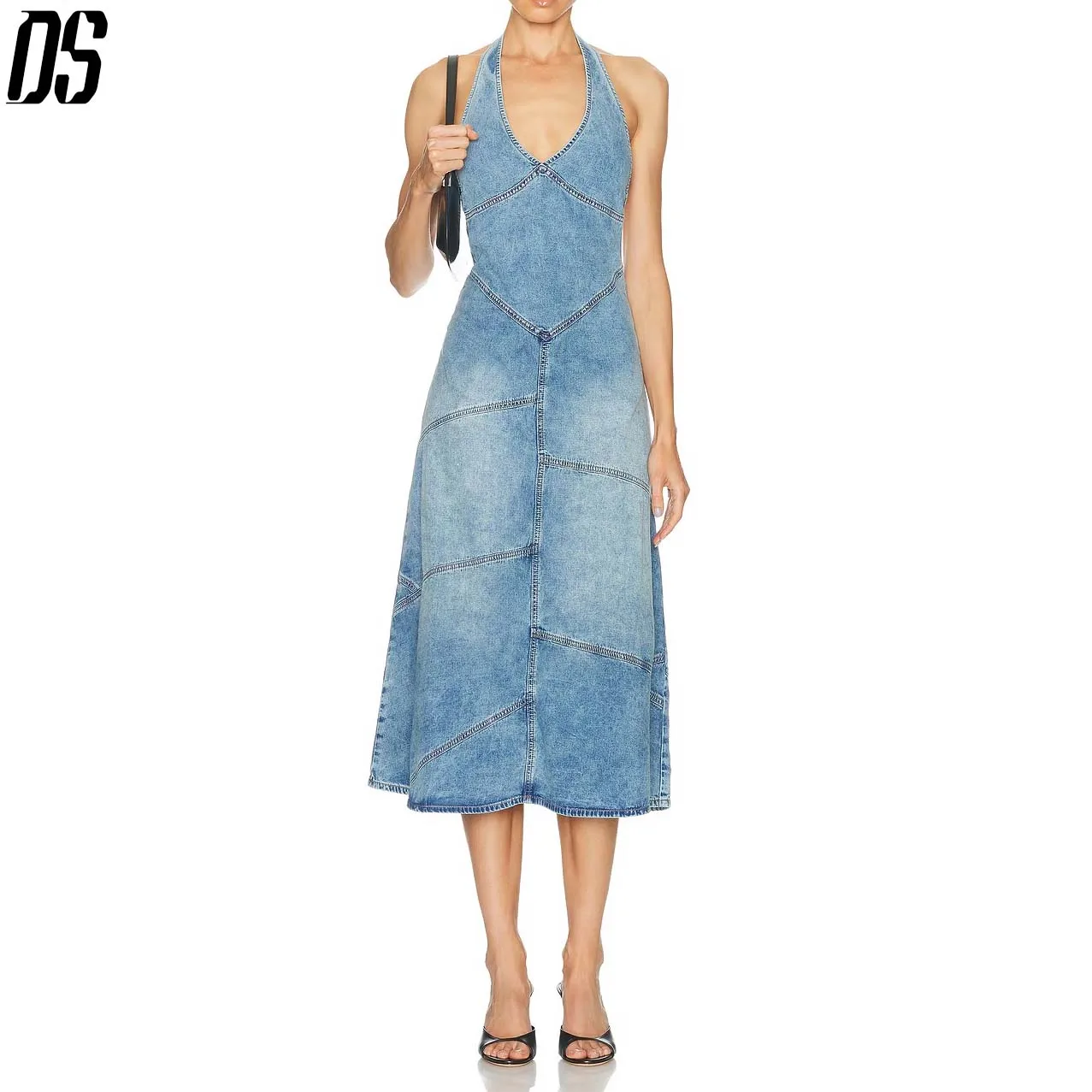 Shop Our Autumn Spring Vintage Elegant Bodycon Long Denim Dress