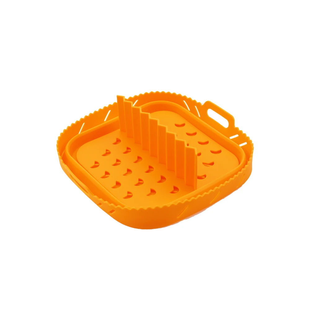 Air Fryer Silicone Pot Reusable Liners Food Safe Double Sided Round Pad